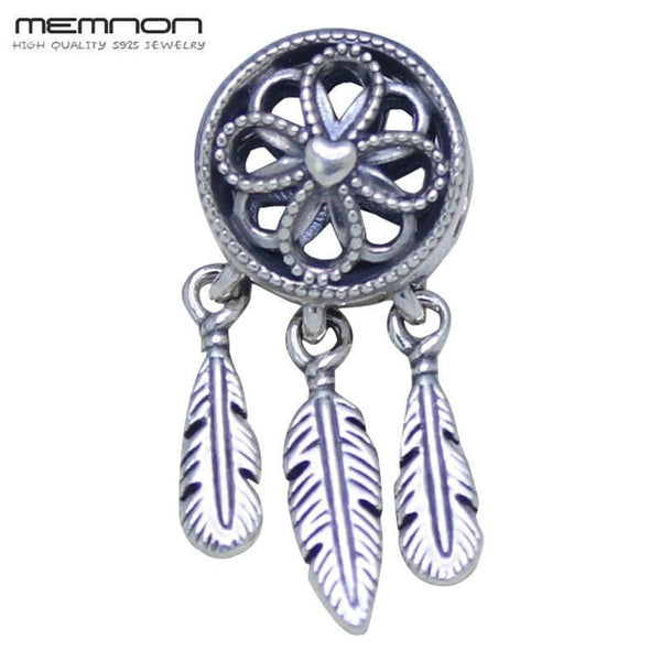 Spiritual Dream catcher Dangle Charms 925 sterling Silver fit Bracelet Necklace pendant charm DIY for women Memnon Jewelry DA276 JadeMoghul Inc. 