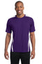 Sport-Tek Colorblock PosiCharge Competitor Tee. ST351-Activewear-Purple/ White-4XL-JadeMoghul Inc.