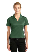 Sport-Tek Ladies Dri-Mesh V-Neck Polo. L469-Polos/knits-Forest Green-XXL-JadeMoghul Inc.