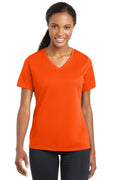 Sport-Tek Ladies PosiCharge RacerMesh V-Neck Tee. LST340-T-shirts-Neon Orange-4XL-JadeMoghul Inc.