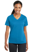 Sport-Tek Ladies PosiCharge RacerMesh V-Neck Tee. LST340-T-shirts-Pond Blue-4XL-JadeMoghul Inc.