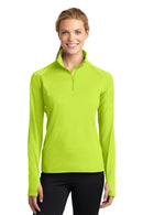 Sport-Tek Ladies Sport-Wick Stretch 1/2-Zip Pullover. LST850-Sweatshirts/fleece-Charge Green-4XL-JadeMoghul Inc.