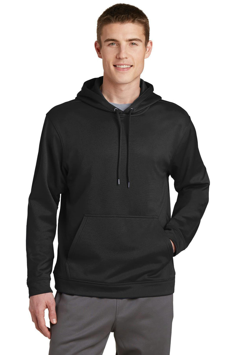 Sport-Tek Sport-Wick Fleece Hooded Pullover. F244-Sweatshirts/fleece-Black-4XL-JadeMoghul Inc.