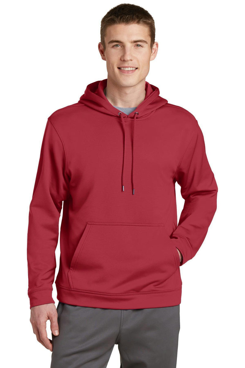 Sport-Tek Sport-Wick Fleece Hooded Pullover. F244-Sweatshirts/fleece-Deep Red-3XL-JadeMoghul Inc.