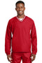 Sport-Tek Tipped V-Neck Raglan Wind Shirt. JST62-Activewear-True Red/White-6XL-JadeMoghul Inc.