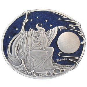Sports Accessories - Boris Vallejo Wizard Enameled Belt Buckle-Jewelry & Accessories,Buckles,Enameled Buckles,-JadeMoghul Inc.