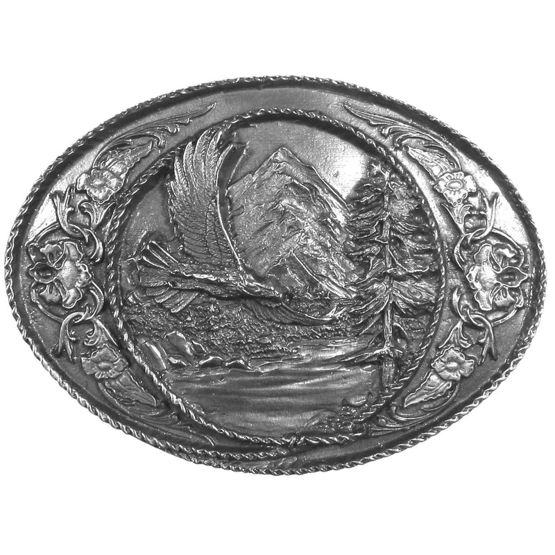 Sports Accessories - Eagle Antiqued Belt Buckle-Jewelry & Accessories,Buckles,Antiqued Buckles-JadeMoghul Inc.