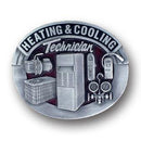 Sports Accessories - Heating & Cooling Technician Enameled Belt Buckle-Jewelry & Accessories,Buckles,Enameled Buckles,-JadeMoghul Inc.