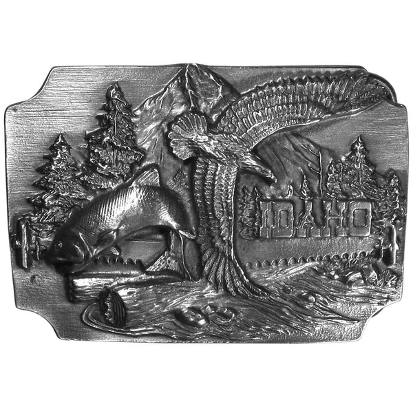 Sports Accessories - Idaho Antiqued Belt Buckle-Jewelry & Accessories,Buckles,Antiqued Buckles-JadeMoghul Inc.