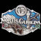 Sports Accessories - North Carolina Enameled Belt Buckle-Jewelry & Accessories,Buckles,Enameled Buckles,-JadeMoghul Inc.