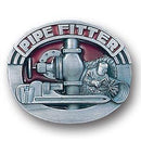 Sports Accessories - Pipe Fitter Enameled Belt Buckle-Jewelry & Accessories,Buckles,Enameled Buckles,-JadeMoghul Inc.