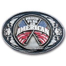Sports Accessories - Proud To Be An American Enameled Belt Buckle-Jewelry & Accessories,Buckles,Enameled Buckles,-JadeMoghul Inc.