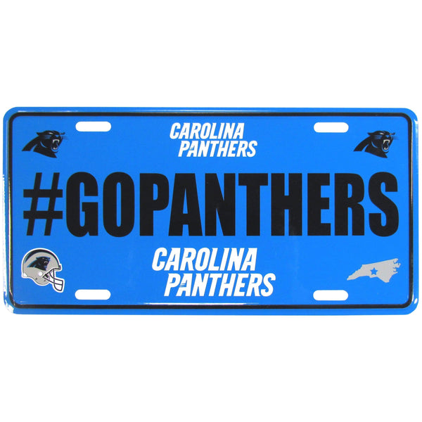 Sports Automotive Accessories NFL - Carolina Panthers Hashtag License Plate JM Sports-7