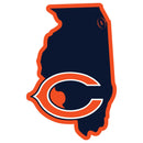 Sports Automotive Accessories NFL - Chicago Bears Home State 11 Inch Magnet JM Sports-7