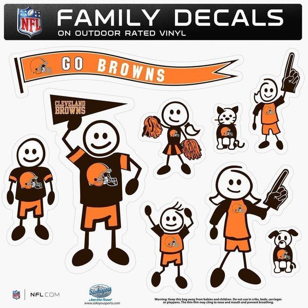Sports Automotive Accessories NFL - Cleveland Browns Family Decal Set Large JM Sports-7