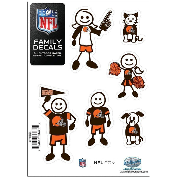 Sports Automotive Accessories NFL - Cleveland Browns Family Decal Set Small JM Sports-7