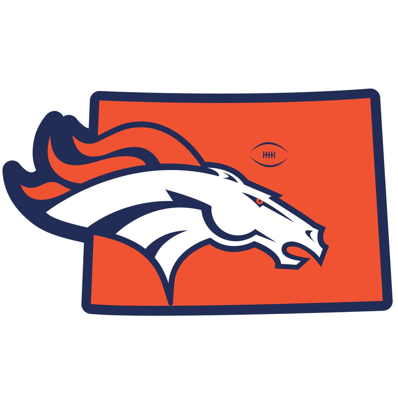 Sports Automotive Accessories NFL - Denver Broncos Home State 11 Inch Magnet JM Sports-7