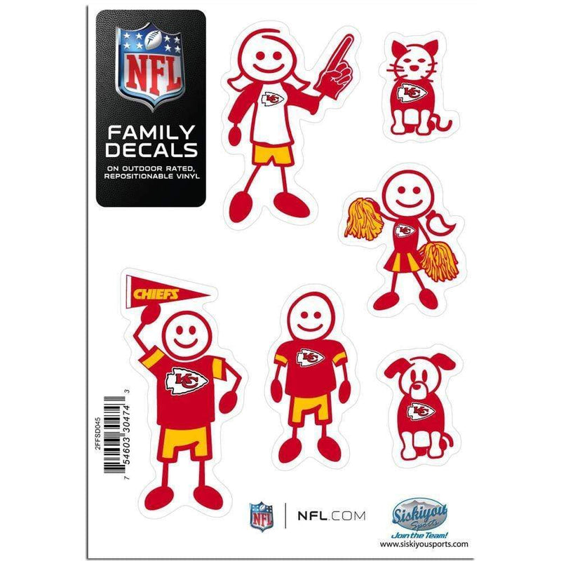 Sports Automotive Accessories NFL - Kansas City Chiefs Family Decal Set Small JM Sports-7