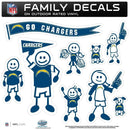 Sports Automotive Accessories NFL - Los Angeles Chargers Family Decal Set Large JM Sports-7