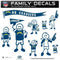 Sports Automotive Accessories NFL - Los Angeles Chargers Family Decal Set Large JM Sports-7