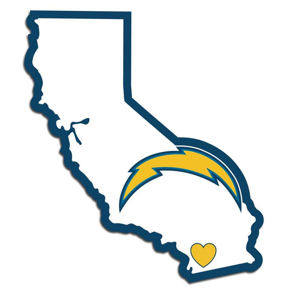Sports Automotive Accessories NFL - Los Angeles Chargers Home State Decal JM Sports-7