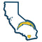 Sports Automotive Accessories NFL - Los Angeles Chargers Home State Decal JM Sports-7