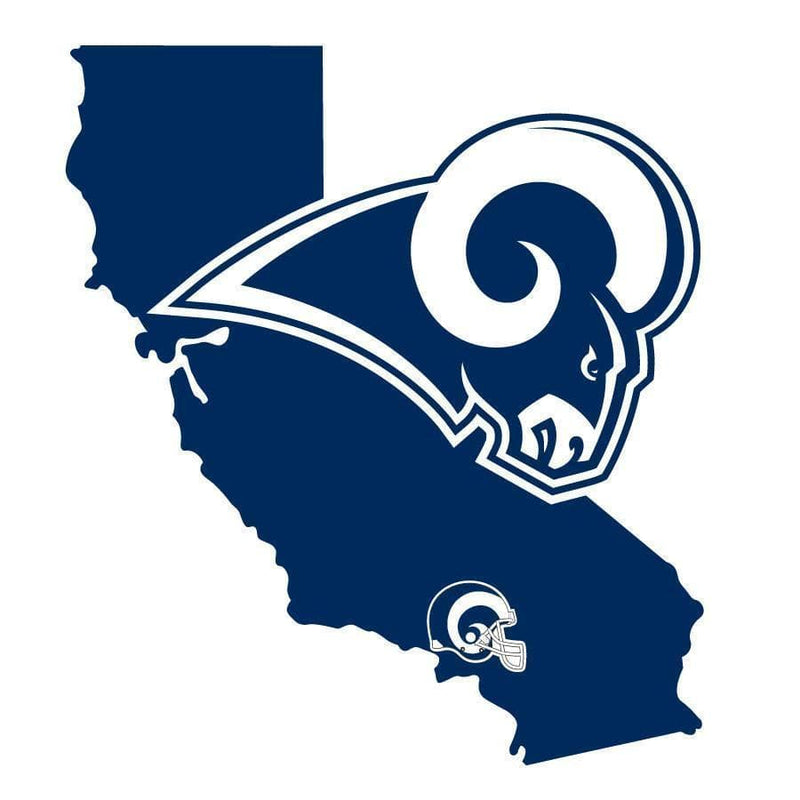 Sports Automotive Accessories NFL - Los Angeles Rams Home State Decal JM Sports-7
