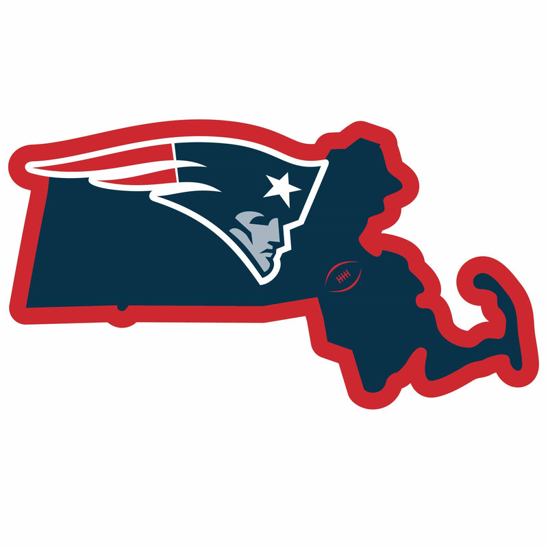 Sports Automotive Accessories NFL - New England Patriots Home State 11 Inch Magnet JM Sports-7