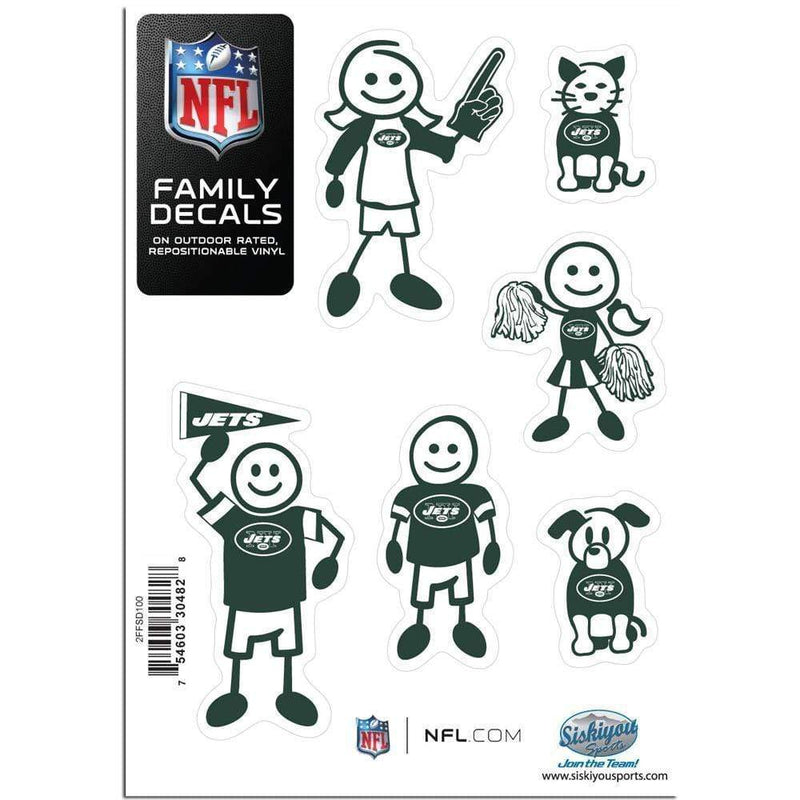 Sports Automotive Accessories NFL - New York Jets Family Decal Set Small JM Sports-7