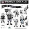 Sports Automotive Accessories NFL - Oakland Raiders Family Decal Set Large JM Sports-7