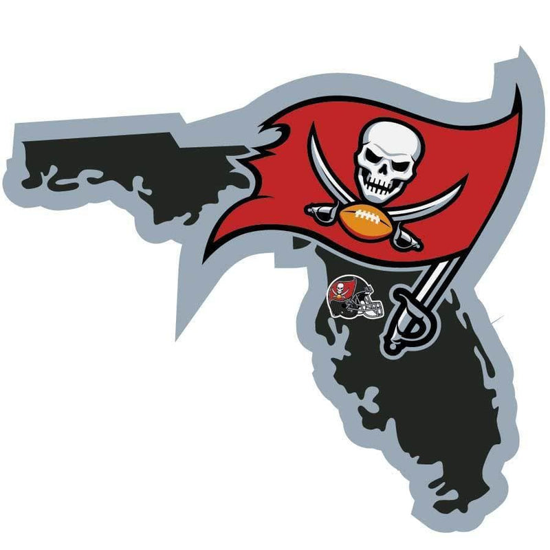 Sports Automotive Accessories NFL - Tampa Bay Buccaneers Home State Decal JM Sports-7