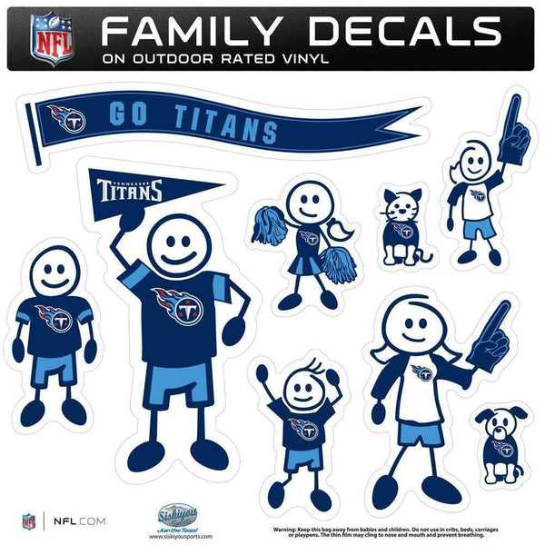 Sports Automotive Accessories NFL - Tennessee Titans Family Decal Set Large JM Sports-7