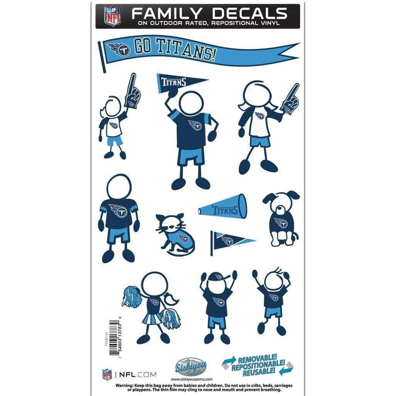 Sports Automotive Accessories NFL - Tennessee Titans Family Decal Set Medium JM Sports-7