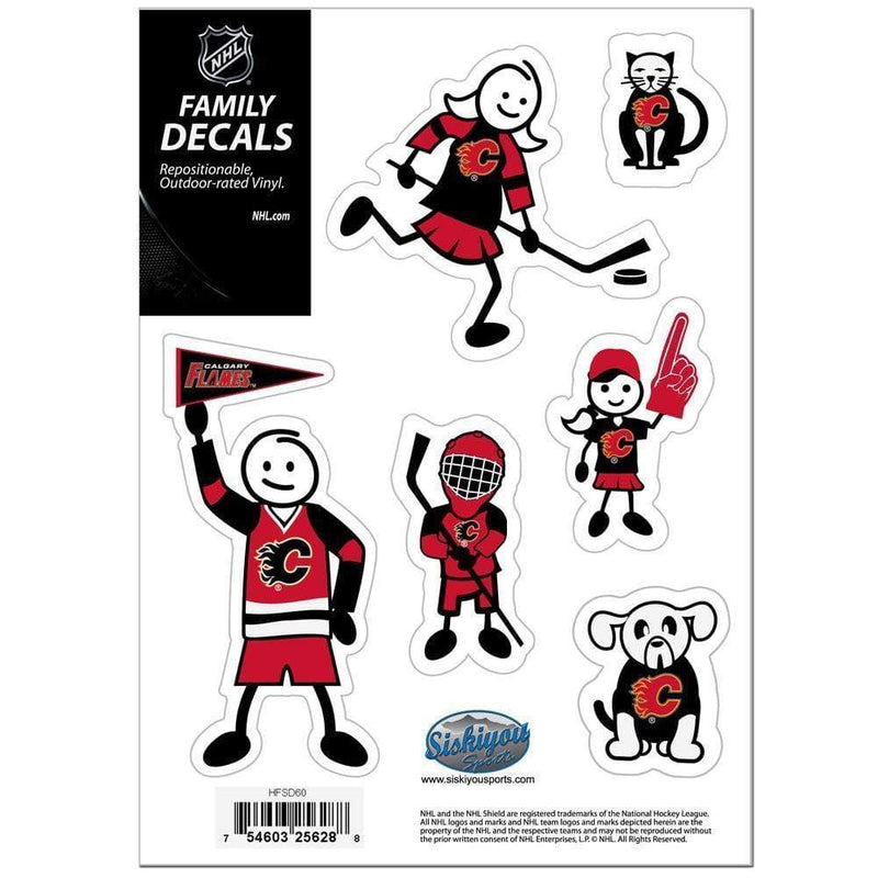 Sports Automotive Accessories NHL - Calgary Flames Family Decal Set Small JM Sports-7