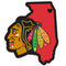 Sports Automotive Accessories NHL - Chicago Blackhawks Home State Decal JM Sports-7
