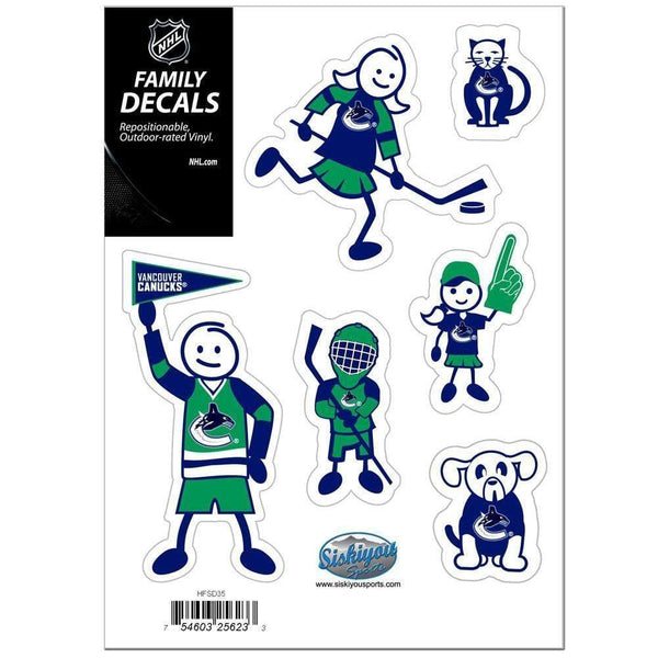 Sports Automotive Accessories NHL - Vancouver Canucks Family Decal Set Small JM Sports-7