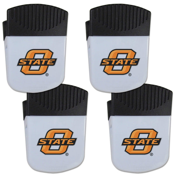 NCAA - Oklahoma St. Cowboys Chip Clip Magnet with Bottle Opener, 4 pack