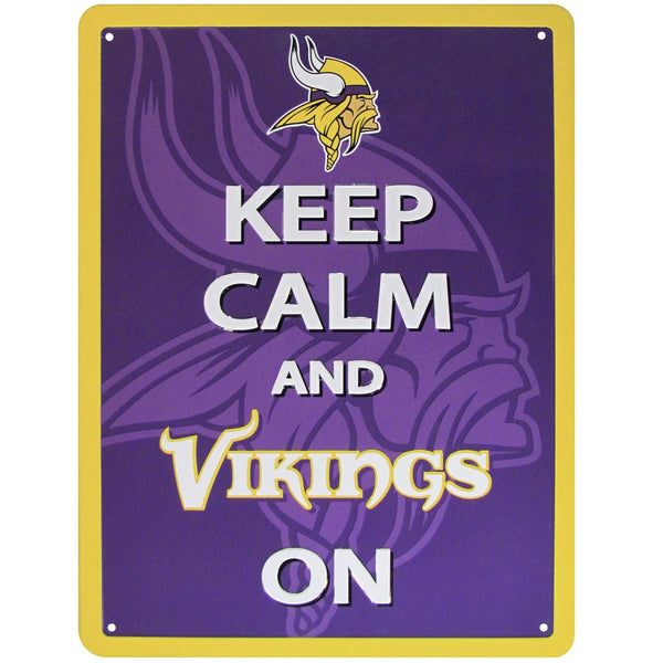 Sports Cool Stuff NFL - Minnesota Vikings Keep Calm Sign JM Sports-11