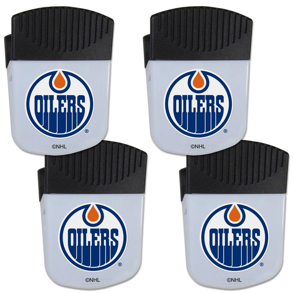Sports Cool Stuff NHL - Edmonton Oilers Chip Clip Magnet with Bottle Opener, 4 pack JM Sports-7