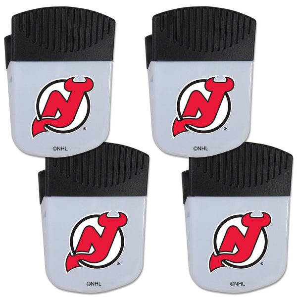 Sports Cool Stuff NHL - New Jersey Devils Chip Clip Magnet with Bottle Opener, 4 pack JM Sports-7