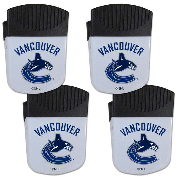 Sports Cool Stuff NHL - Vancouver Canucks Chip Clip Magnet with Bottle Opener, 4 pack JM Sports-7