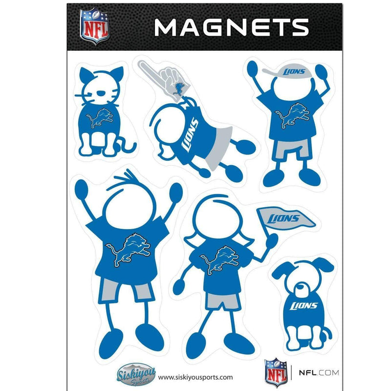 Sports Home & Office Accessories NFL - Detroit Lions Family Magnet Set JM Sports-7