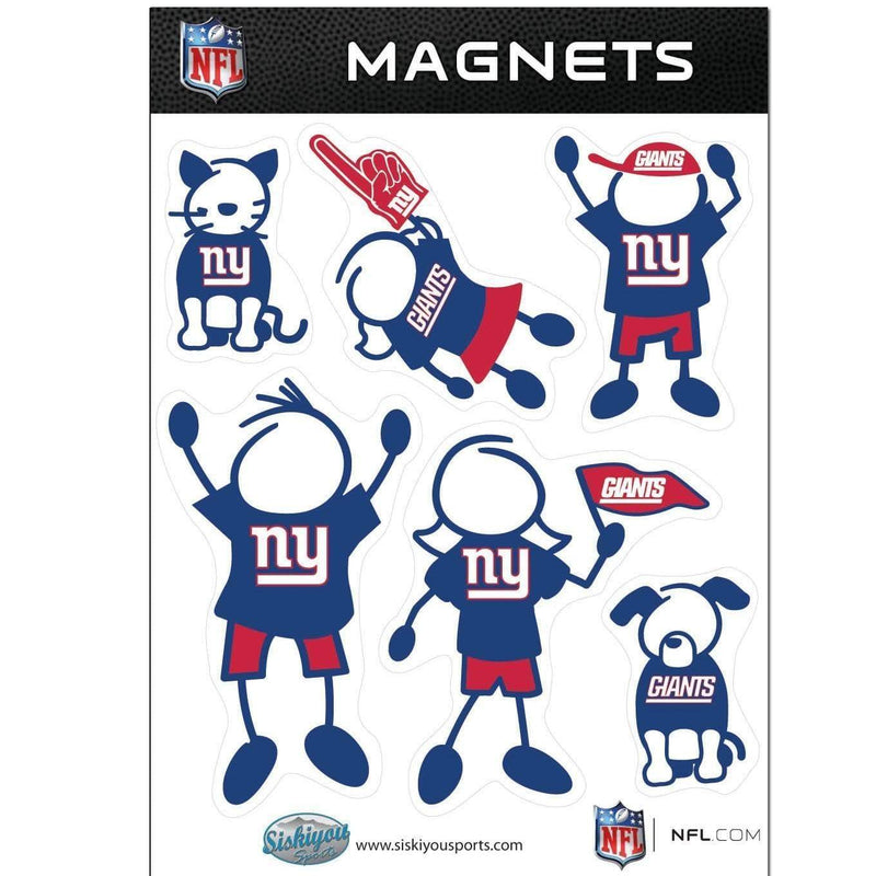 Sports Home & Office Accessories NFL - New York Giants Family Magnet Set JM Sports-7