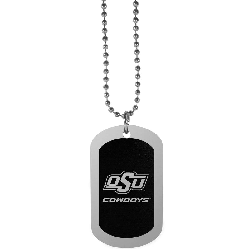 NCAA - Oklahoma St. Cowboys Chrome Tag Necklace