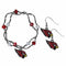 Sports Jewelry & Accessories NFL - Arizona Cardinals Dangle Earrings and Crystal Bead Bracelet Set JM Sports-7