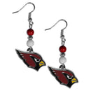 Sports Jewelry & Accessories NFL - Arizona Cardinals Fan Bead Dangle Earrings JM Sports-7