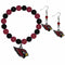 Sports Jewelry & Accessories NFL - Arizona Cardinals Fan Bead Earrings and Bracelet Set JM Sports-7