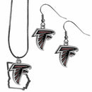 Sports Jewelry & Accessories NFL - Atlanta Falcons Dangle Earrings and State Necklace Set JM Sports-7