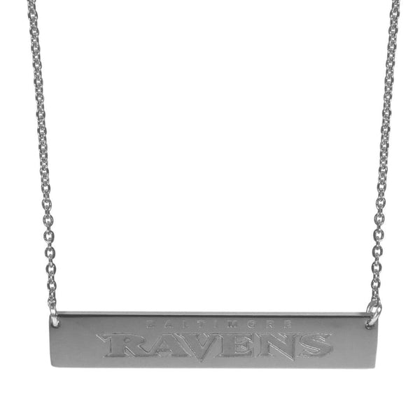 Sports Jewelry & Accessories NFL - Baltimore Ravens Bar Necklace JM Sports-7