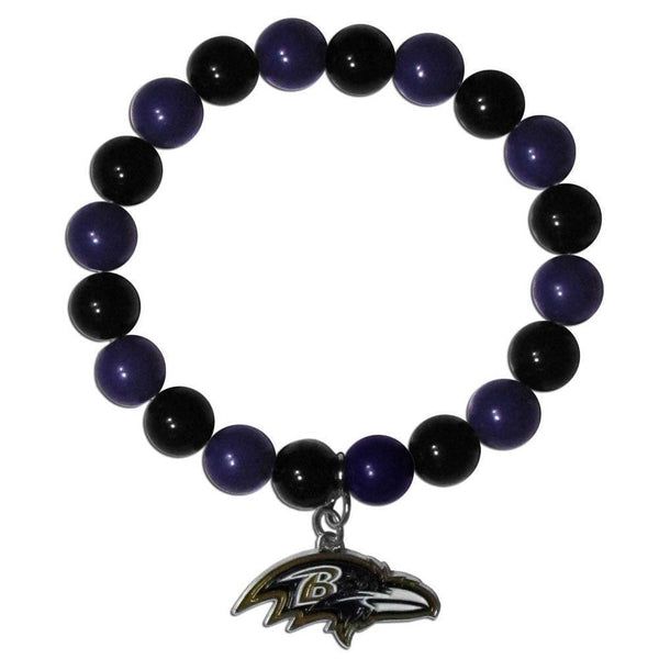 NFL - Baltimore Ravens Fan Bead Bracelet